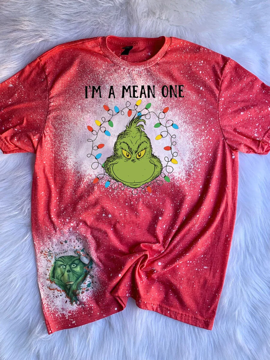 Grinch I'm The Mean One Tie Dye T-shirt