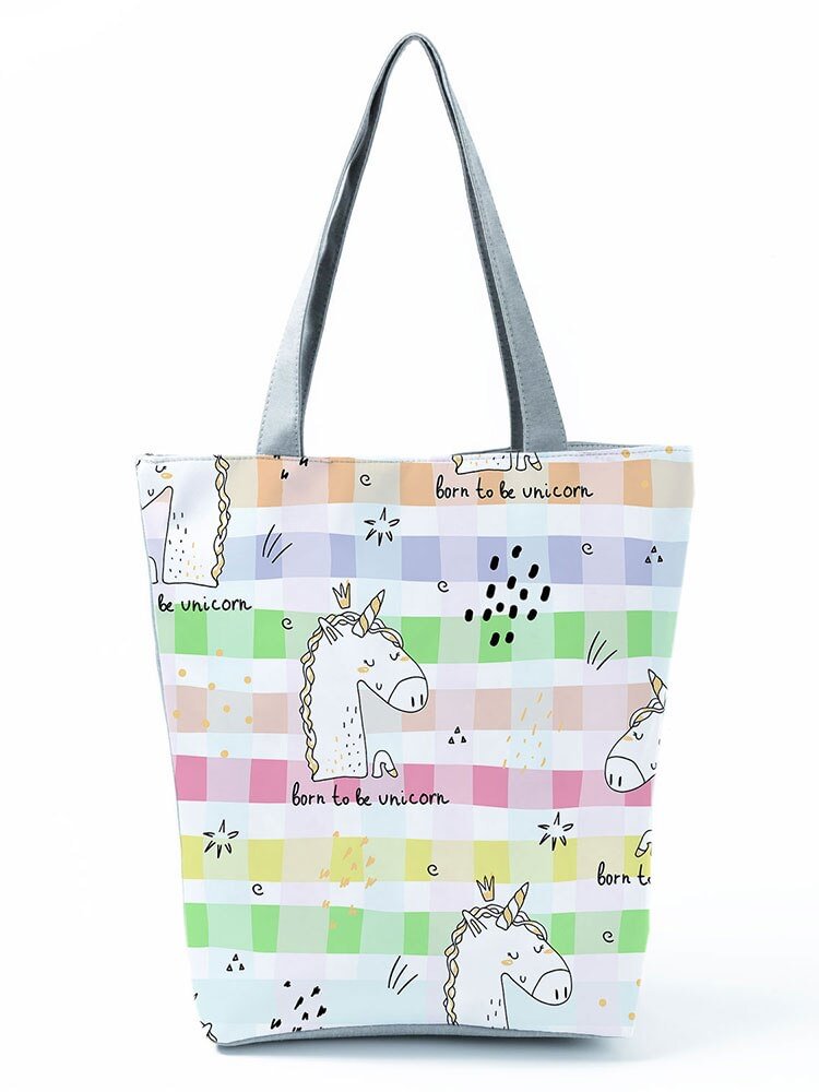 【Limited Stock Sale】Zipped Tote Bag - Unicorn