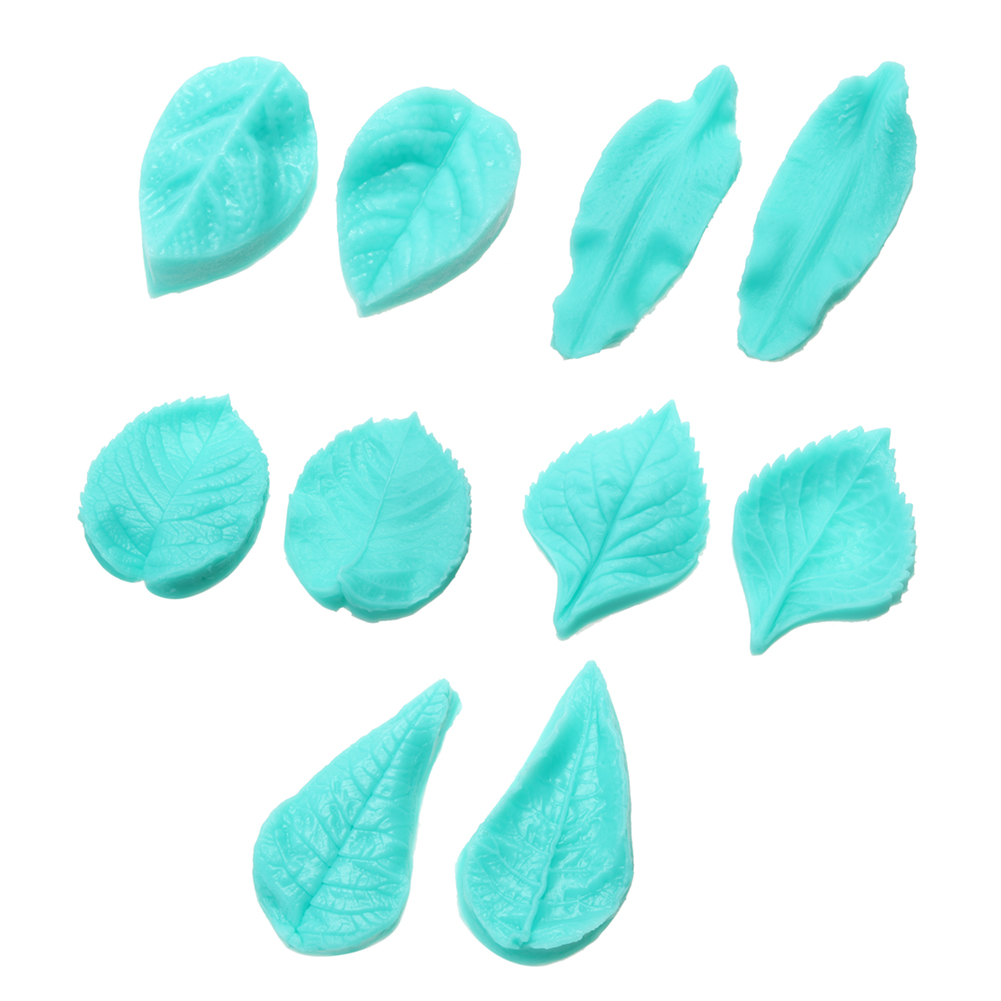 

Silicone Mold Flower Leaf DIY Fondant Cake Mould Decorating Tools, Peony leaves, 501 Original