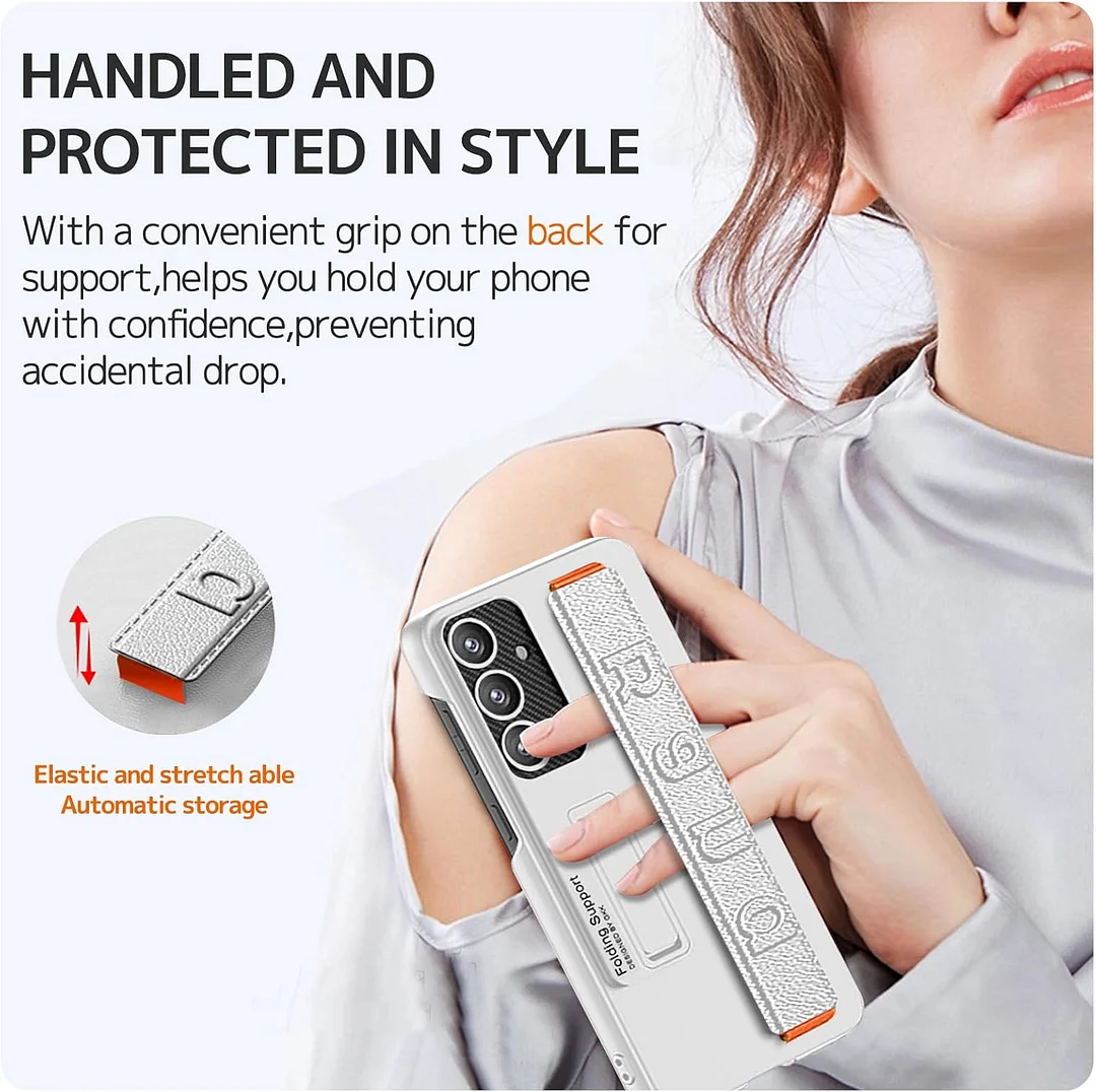 Suitable for S26 Ultra phone case, ultra-thin stand, elastic wrist strap, precision hole, shockproof protective case
