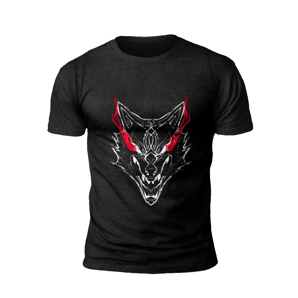 Infernal Stare: The Demonic Wolf's Gaze T-shirt