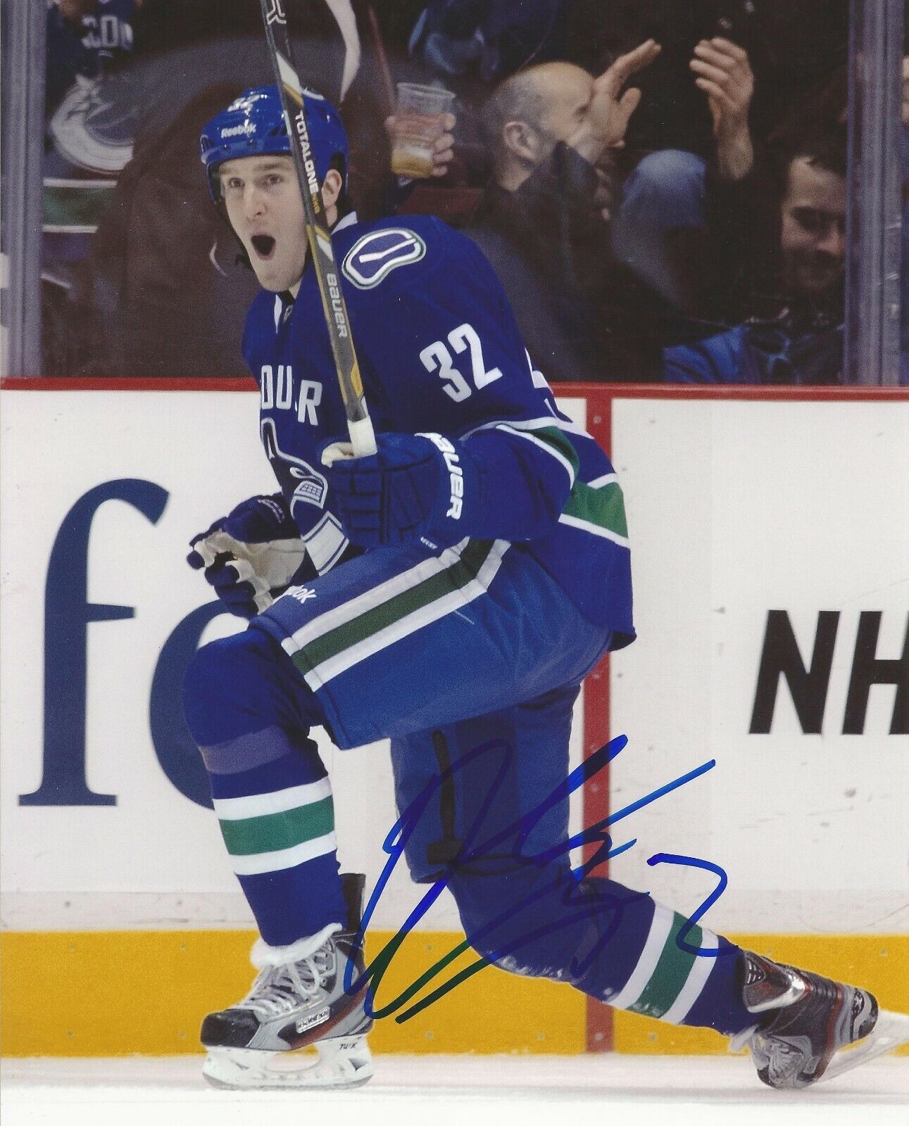 DALE WEISE SIGNED VANCOUVER CANUCKS 8x10 Photo Poster painting #1 with w/COA