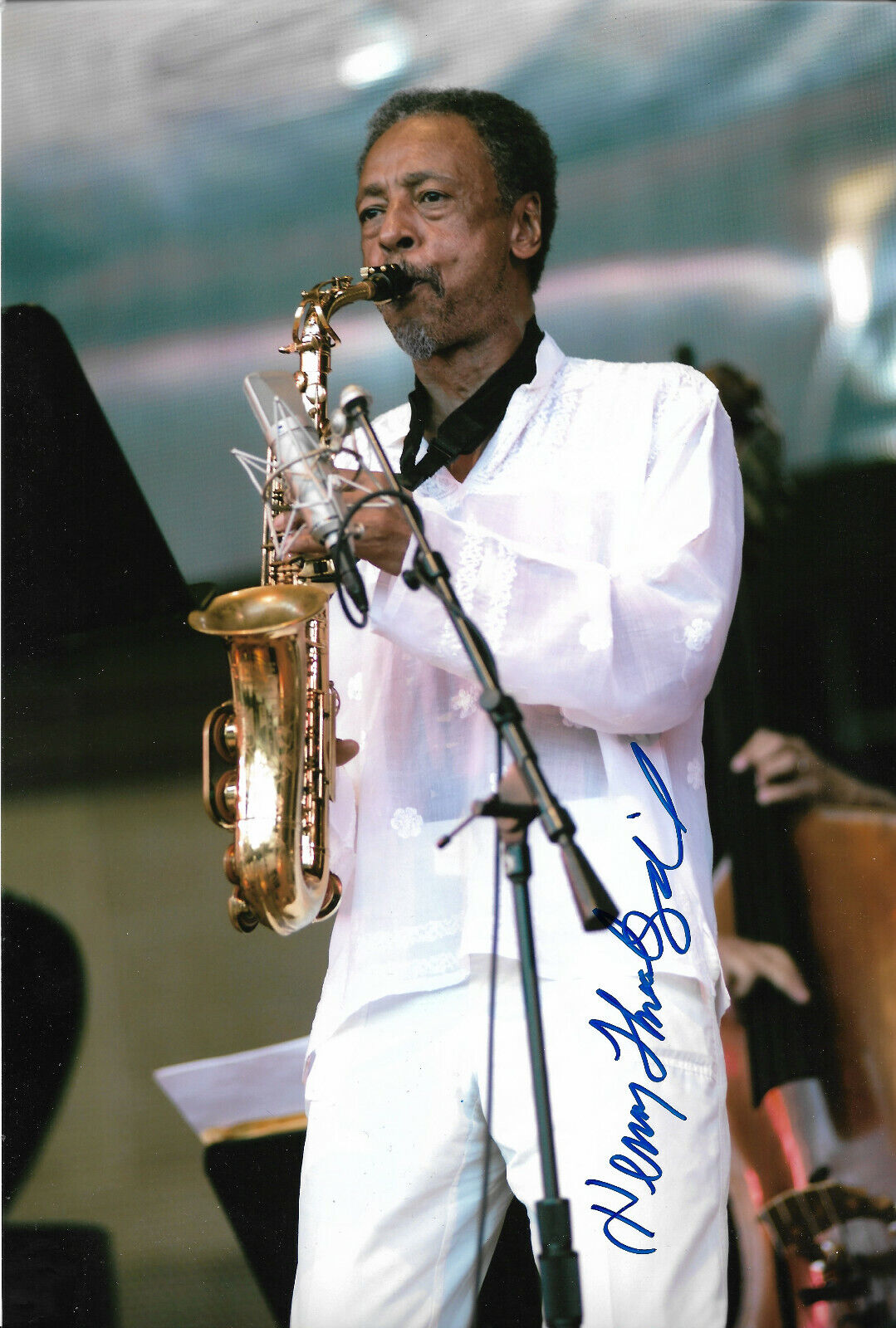 Henry Threadgill Jazz signed 8x12 inch Photo Poster painting autograph