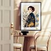 A3 & 4K Size Bishounen Tanjiro Kamado Decorative Painting - Demon Slayer: Kimetsu no Yaiba - HuangGua Studio
