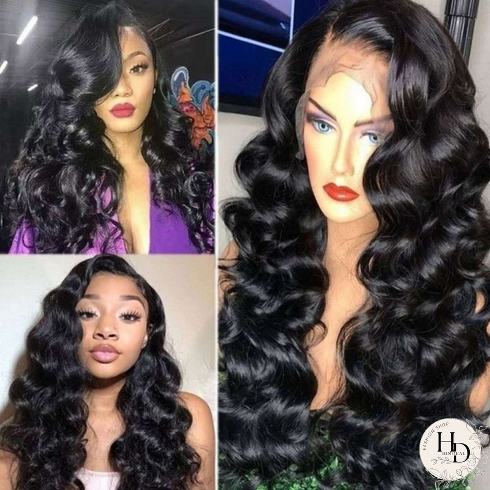 Black Fashion Casual Solid Split Joint Wigs