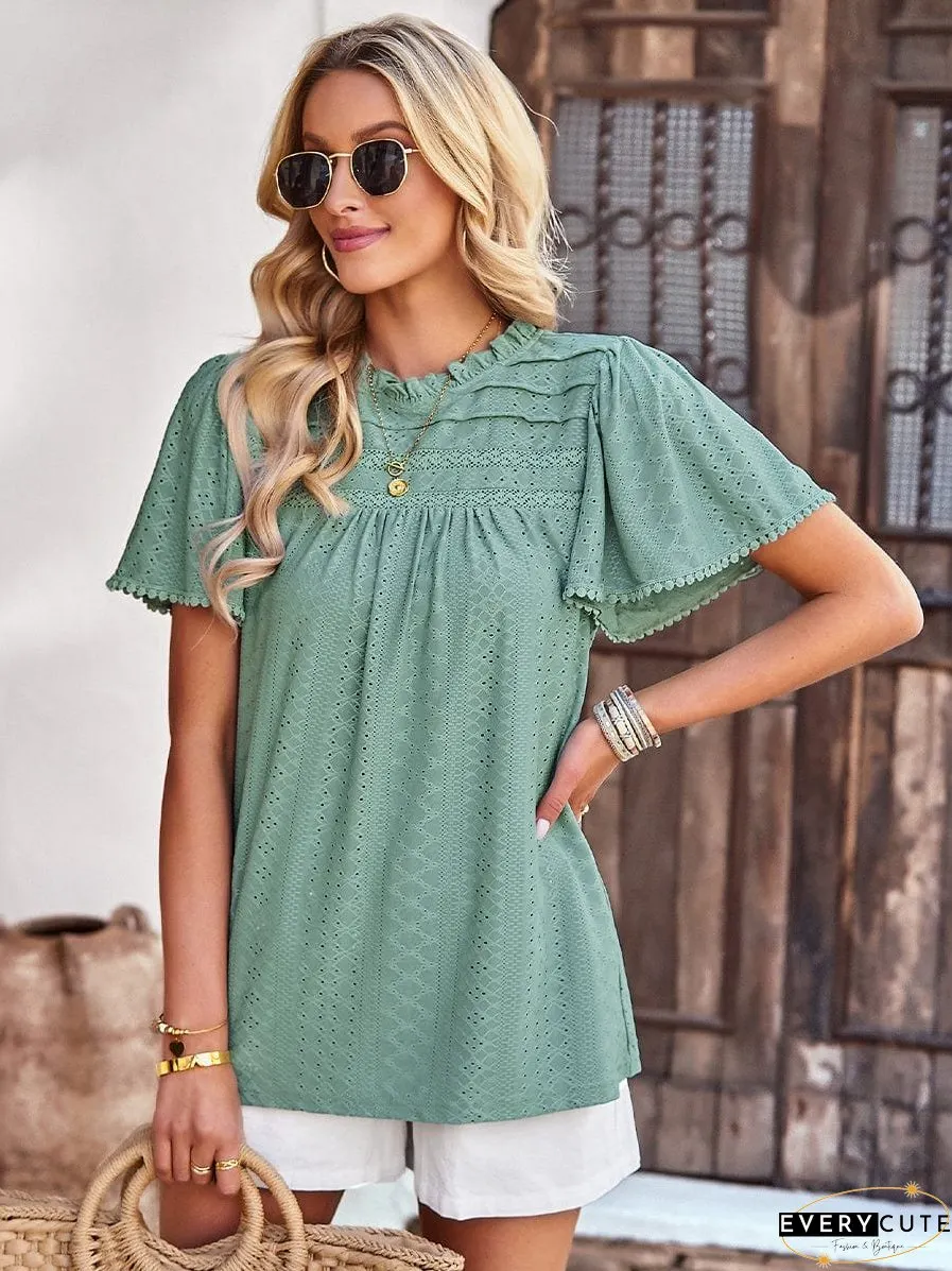 Spring Waffle Knit T-Shirt