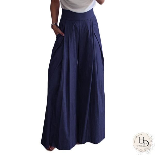 Vintage Pockets Plain Plus Size Casual Pants