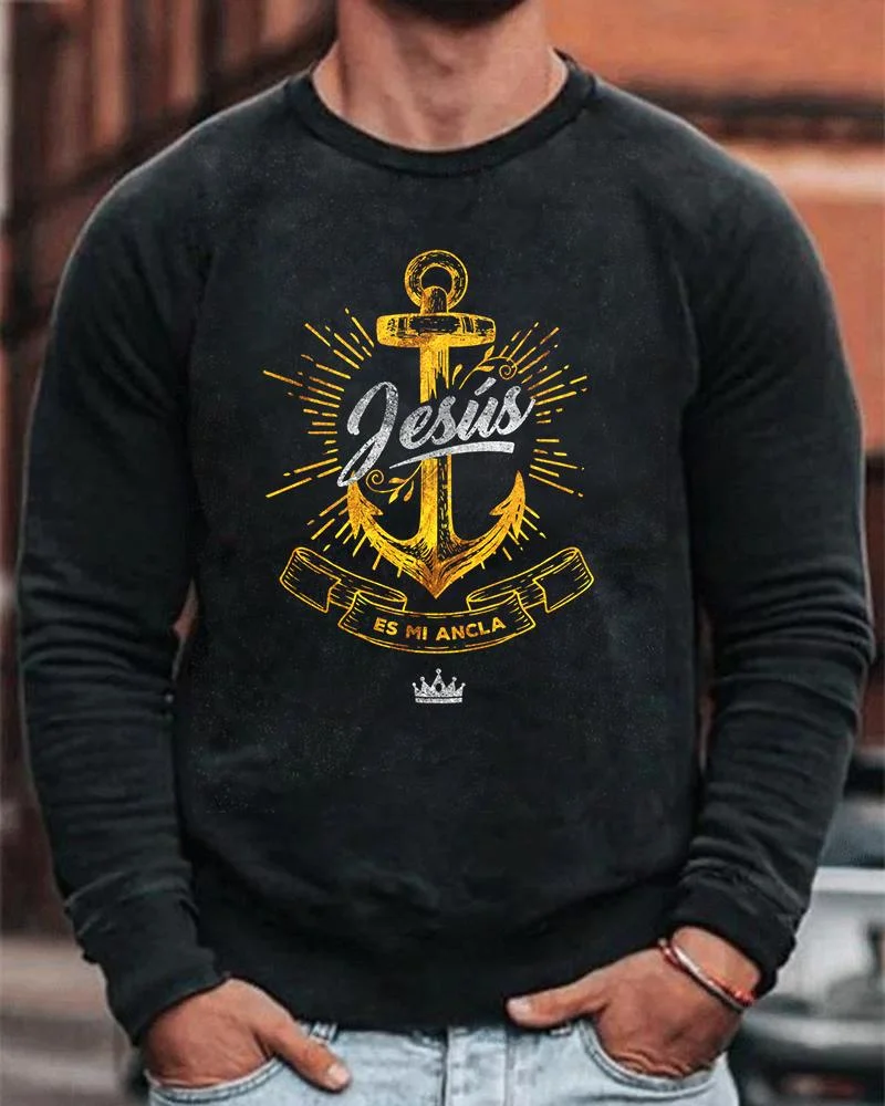 Men's Fashion Long Sleeved Creative printed sweatshirt01