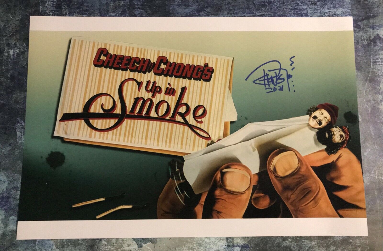 GFA Up in Smoke Movie * TOMMY CHONG * Signed 12x18 Photo Poster painting T4 COA