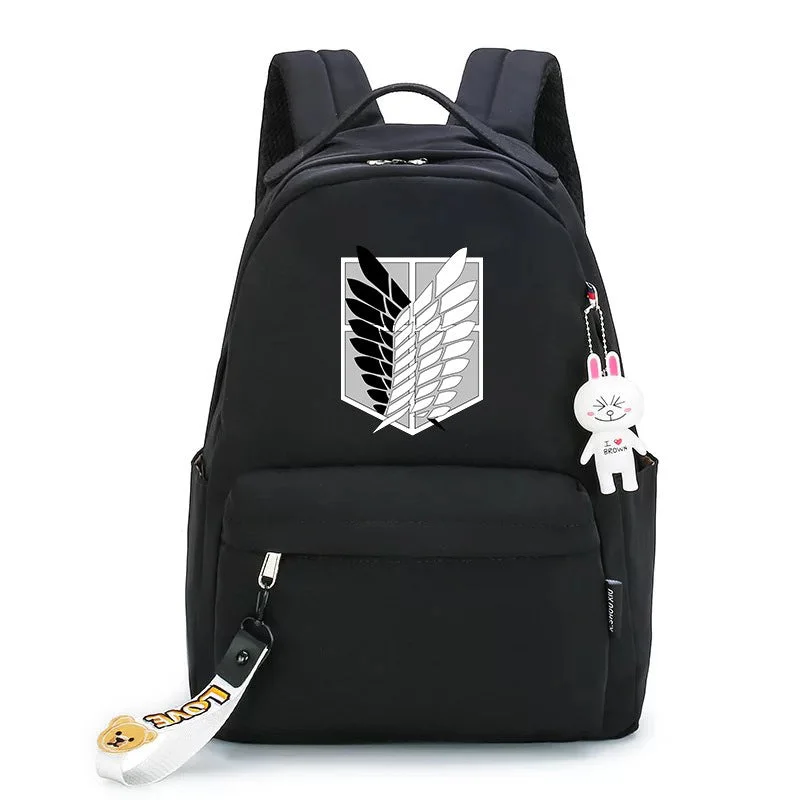 Buzzdaisy Attack On Titan Cosplay Backpack School Bag Water Proof