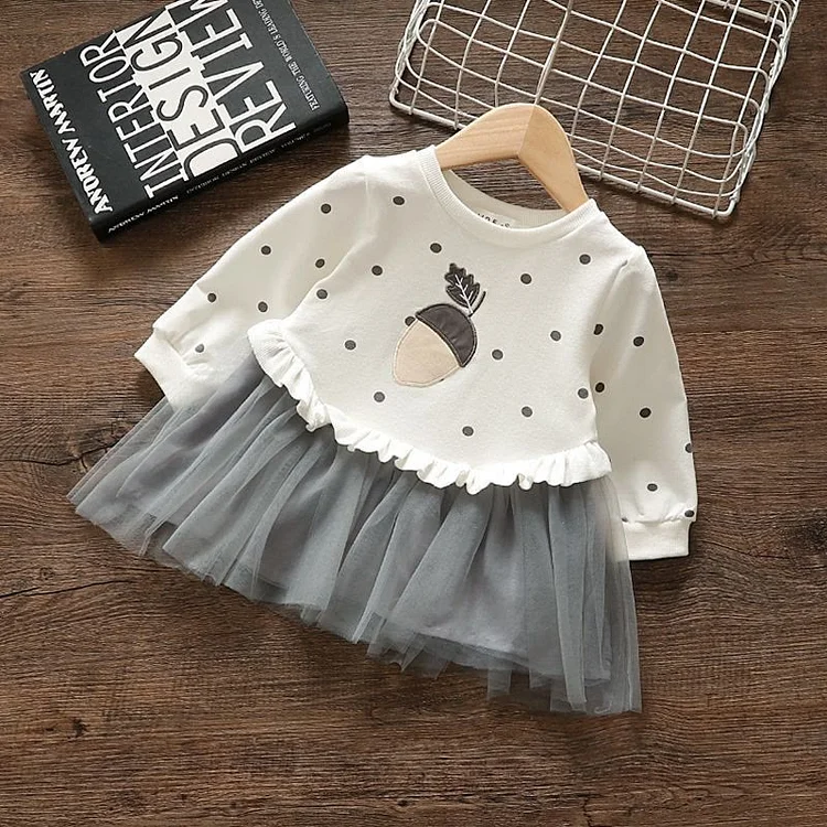 Toddler Girl Dots Filbert Tulle Dress