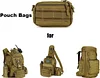 Klein Molle Tasche Taktisch Utility Pouch EDC Zusatztasche Militär Pouch molle Mini Werkzeugtasche für Rucksack Multifunktional Schultertasche Crossbody Umhängetasche Bag für Wandern Camping