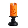 12 Pi&egrave;ces Bougies LED citrouille d'Halloween