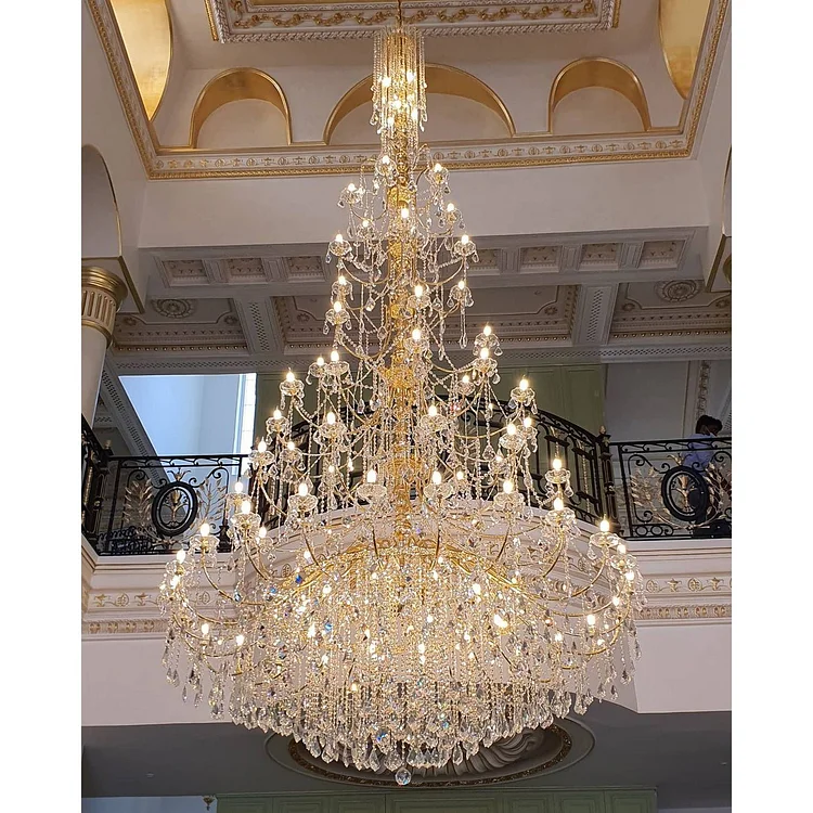 Sterkas Large Foyer Classic Crystal Chandelier 1802/70+12 Vjlight