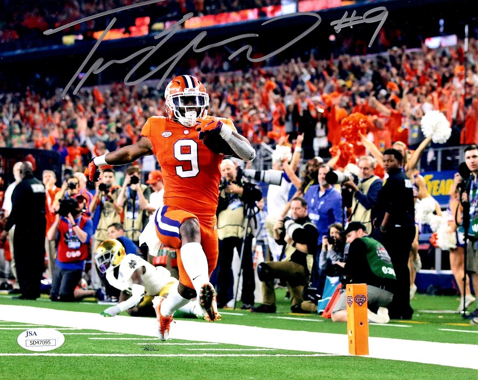 TRAVIS ETIENNE SIGNED Autograph CLEMSON TIGERS 8x10 Photo Poster painting JSA CERTIFIED