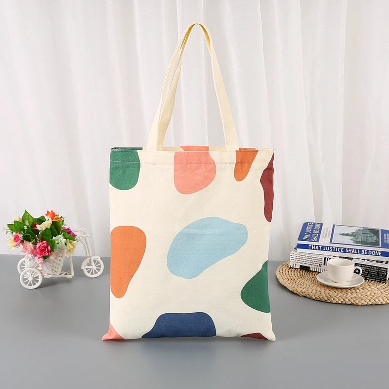 Unisex Canvas Fruit Streetwear Square Open Canvas Bag
