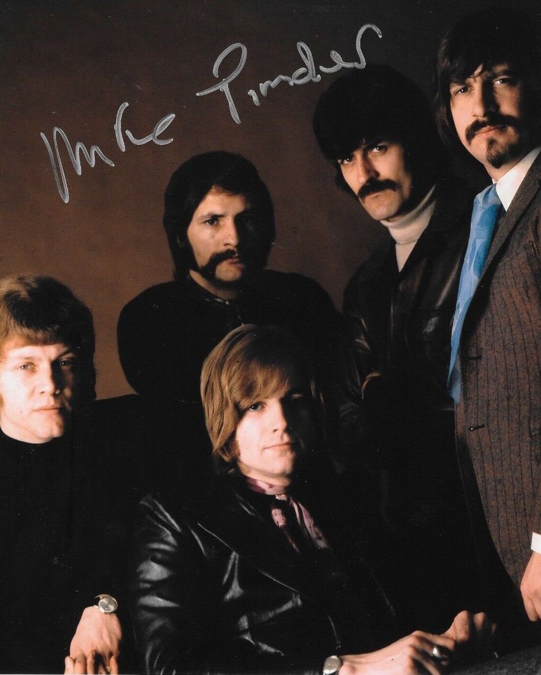 * MIKE PINDER * signed 8x10 Photo Poster painting * MOODY BLUES * COA * 5