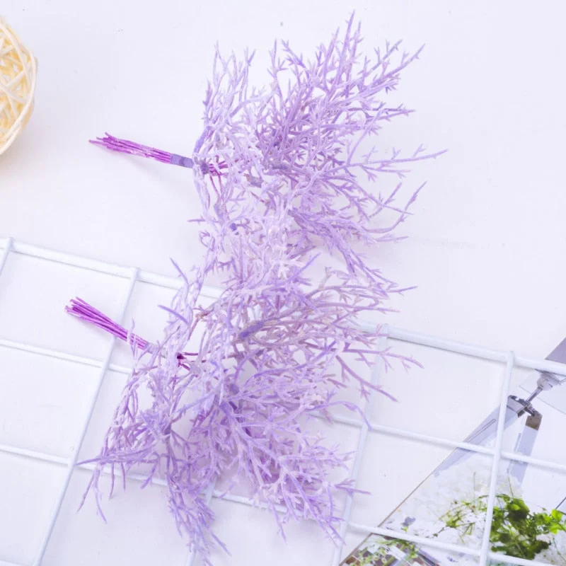 10pcs Mini Artificial Plant Green Acorn leaf Flower For Wedding Home Wreath Decora DIY Scrapbooking Craft Christmas Accessories
