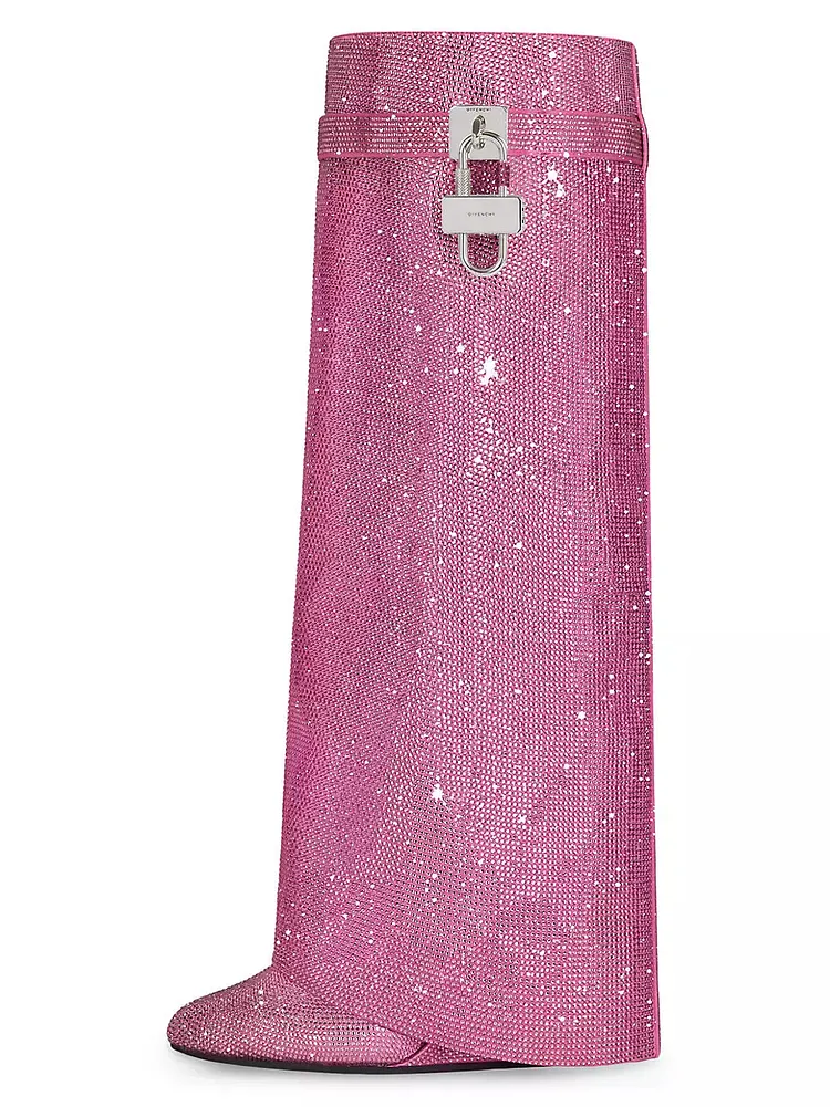 Shark Lock Boots In Strass