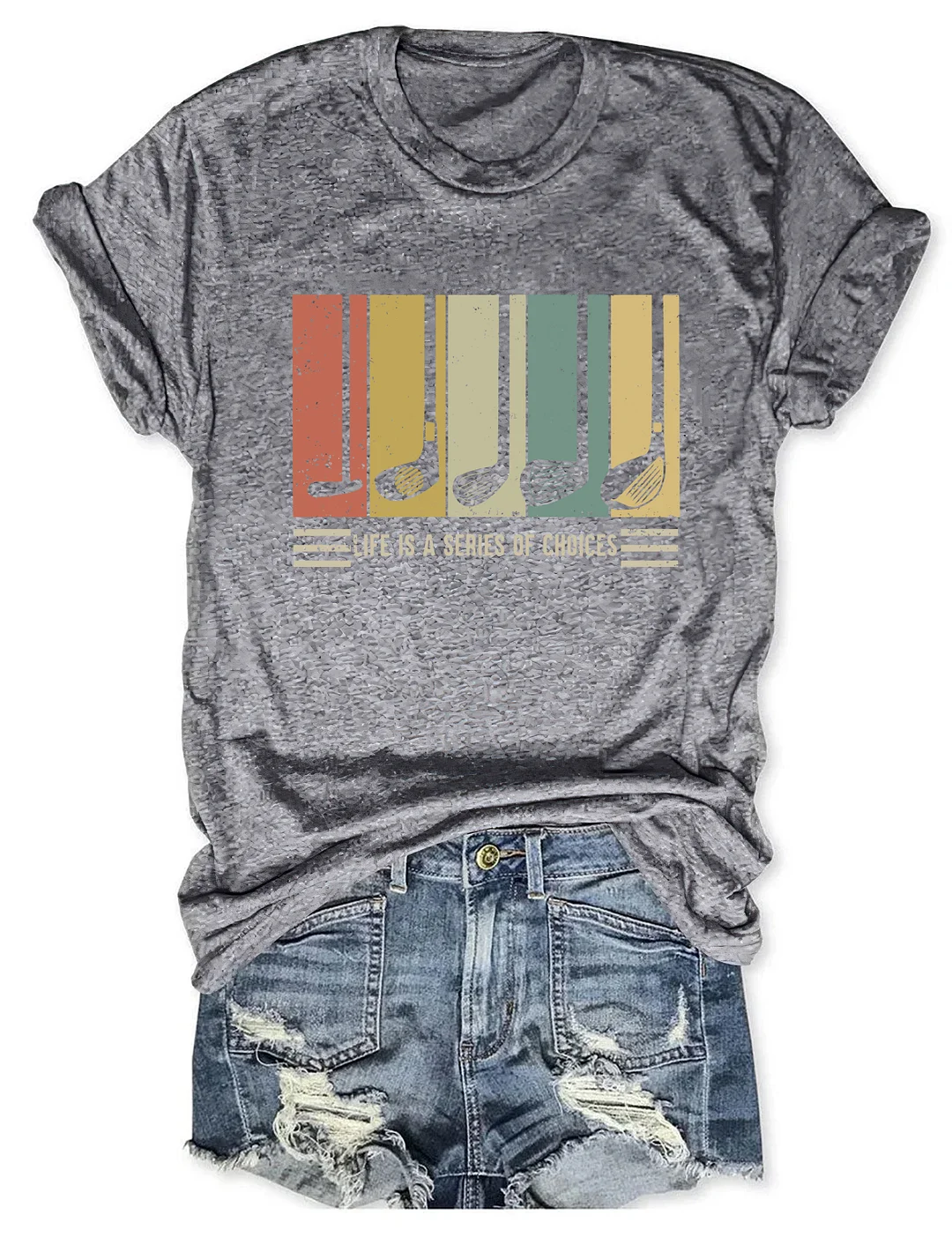 Life Is A Series Of Choices Gifts For Golfers T-shirt