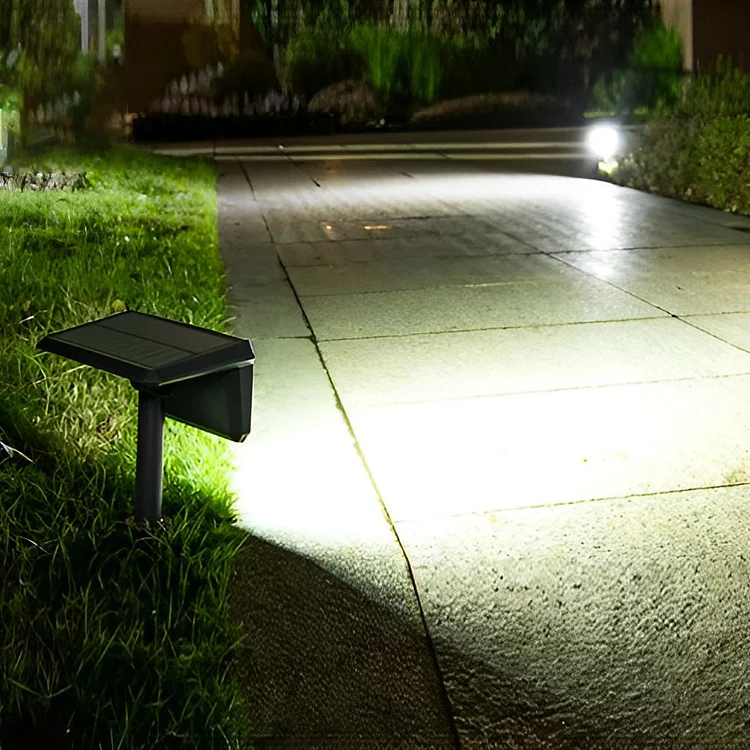2PCS Waterproof IP65 LED Black Modern Solar Lights Outdoor Lawn Lamp - Appledas