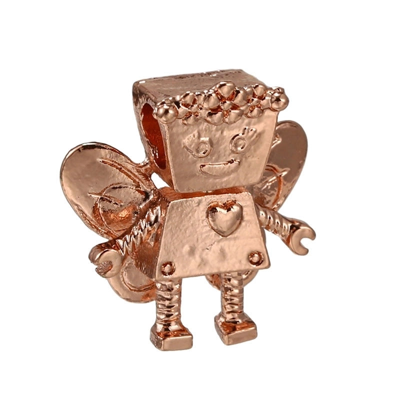 10 Pieces Cartoon Style Geometric Animal Metal Plating Inlay Rhinestones Jewelry Accessories