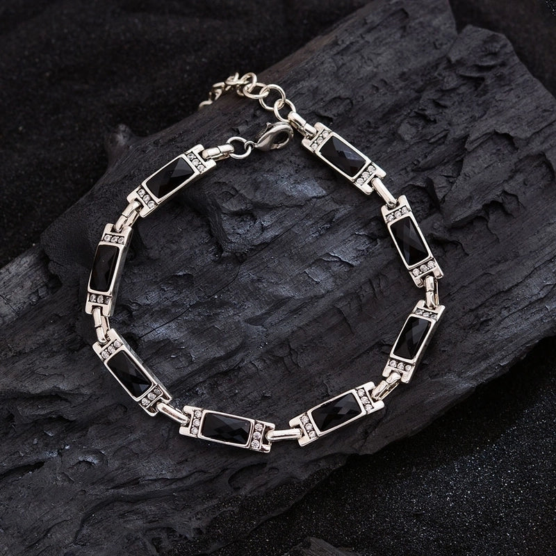 Elegant Luxurious Streetwear Crystal Copper Bracelets