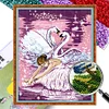 9CT Full Beaded Cross Stitch Kit - Swan Dance(43*54cm)、[Everydayedeals]
