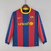 2010/2011 Retro Long Sleeves Barcelona Home Football Jersey 1:1 Thai Quality