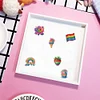 6Pcs Acrylic Special Shape Rainbow Rose Diamond Painting Fridge Magnets