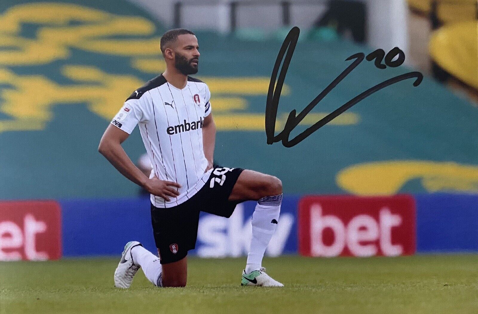 Michael Ihiekwe Genuine Hand Signed Rotherham United 6X4 Photo Poster painting 3