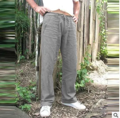 Uveng Uveng Men's Slacks Colored Straight-Fitting Simple Sweatpants Joggers Pocket-Decorated Drawstrings
