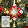 Folded Ribbon Ornament Template -With Instructions