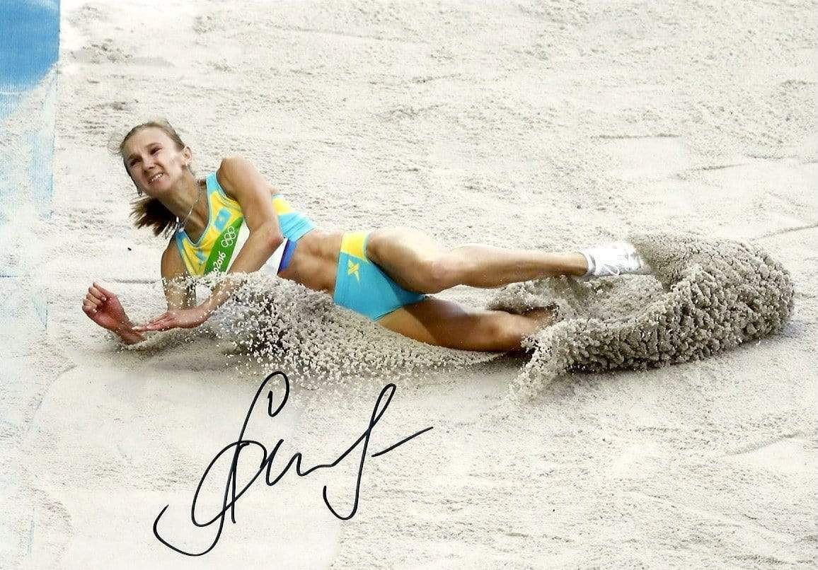 Olga Rypakova OLYMPIC LONG JUMP autograph, In-Person signed Photo Poster painting