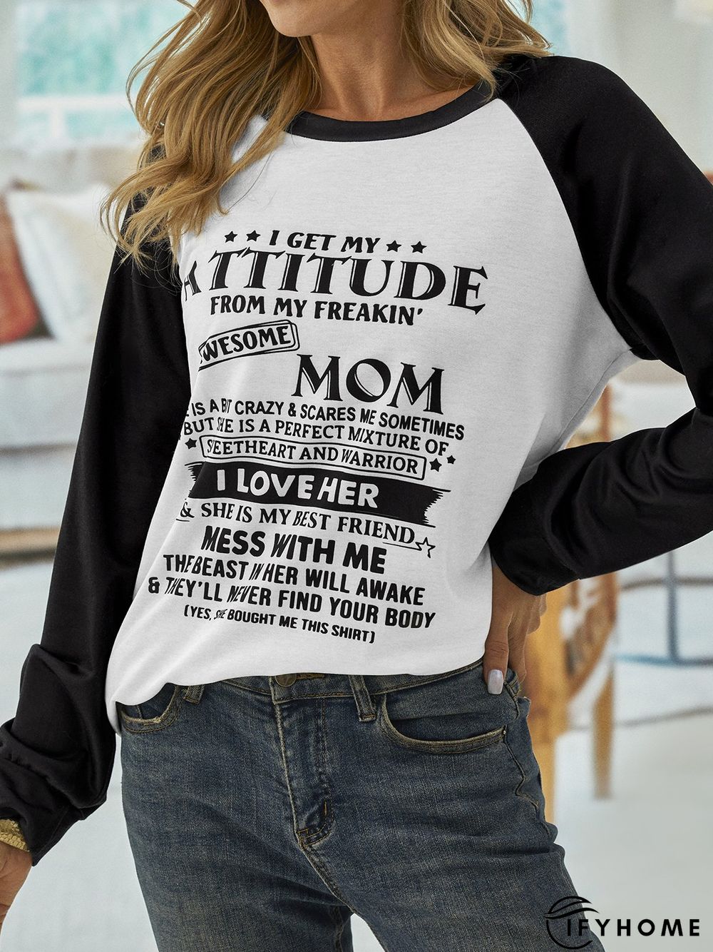 Crew Neck Regular Fit Casual Sweatshirt | IFYHOME