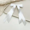 10PCS Silky Satin 2 Layers Bowknot Ribbon Hair Clip