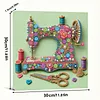 DIY Pre-Framed Sewing Machine
Button Art Canvas Kit