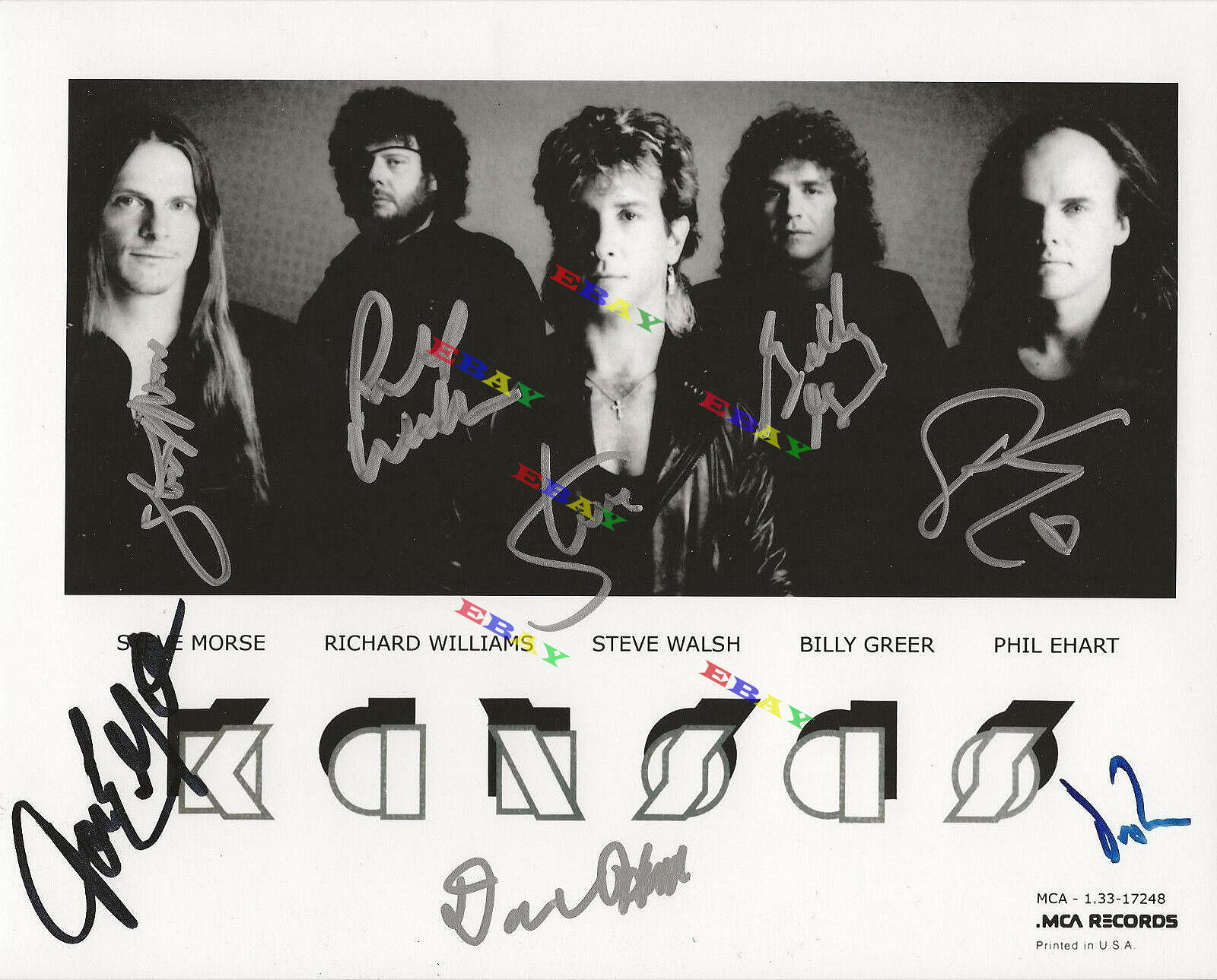 KANSAS band Autographed Signed Photo Poster painting Reprint