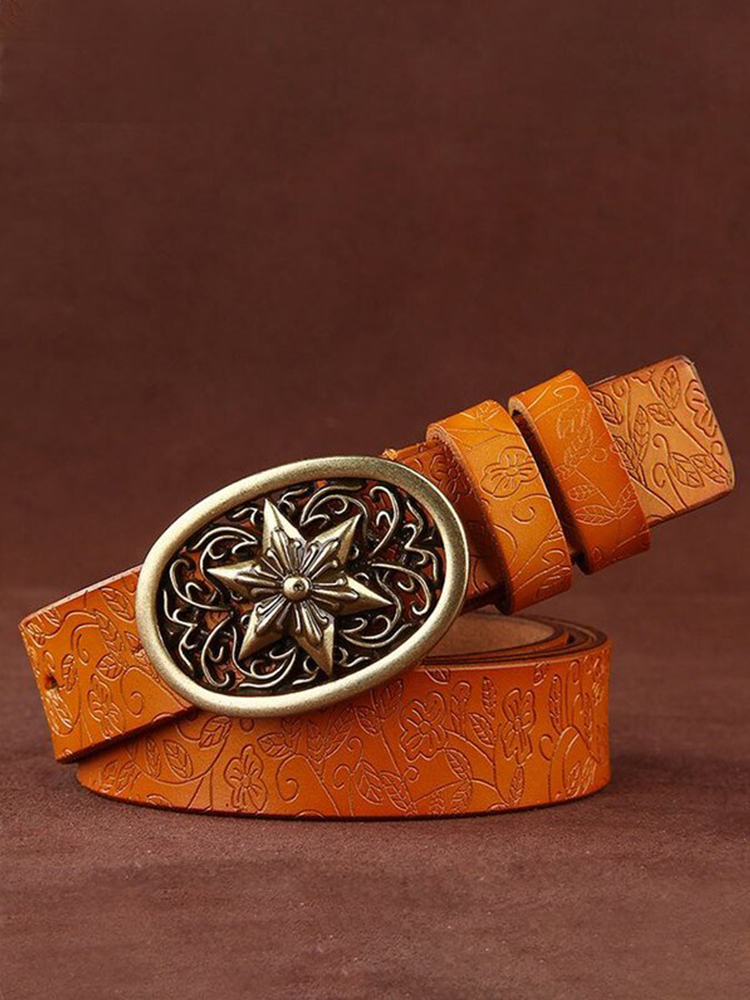  Western Vintage Leather Belt Westsshops