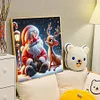 Diamond Painting-5D Full Round Drill Santa Claus & Elk(40*40 CM)