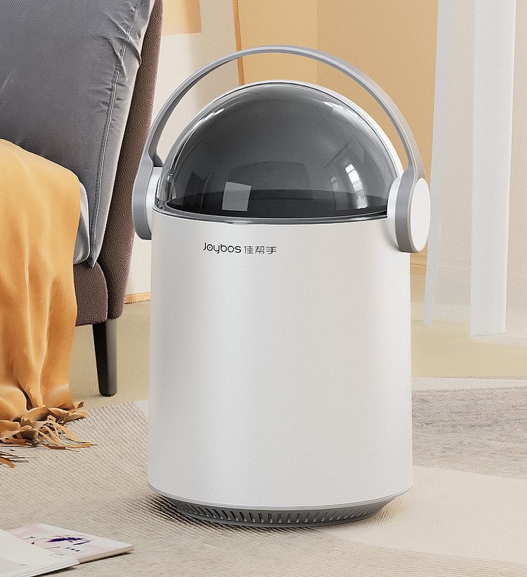 Round Air Pressure Portable Trash Can With Butterfly Lid
