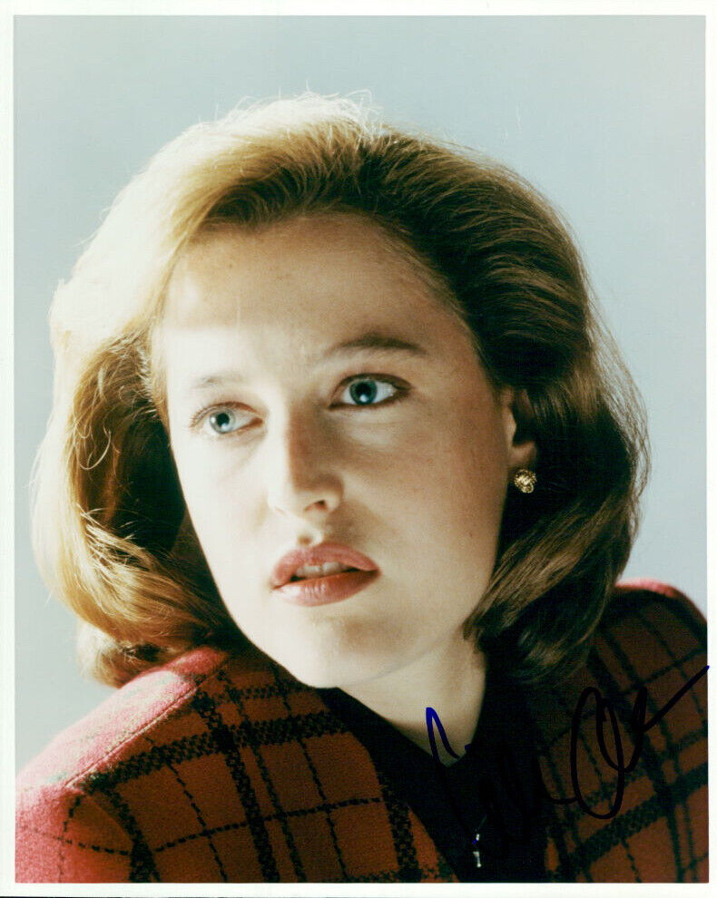 Gillian Anderson (X-Files) signed 8x10 Photo Poster painting