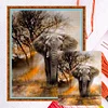 （No Printed Canvas）Counted Cross Stitch 11CT-Elephant 40*50cm