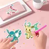 2 Sheet DIY Pok&eacute;mon-Diamond Painting Free Sticker