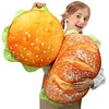 Large 3D Simulation Burger Plush Pillow Sofa