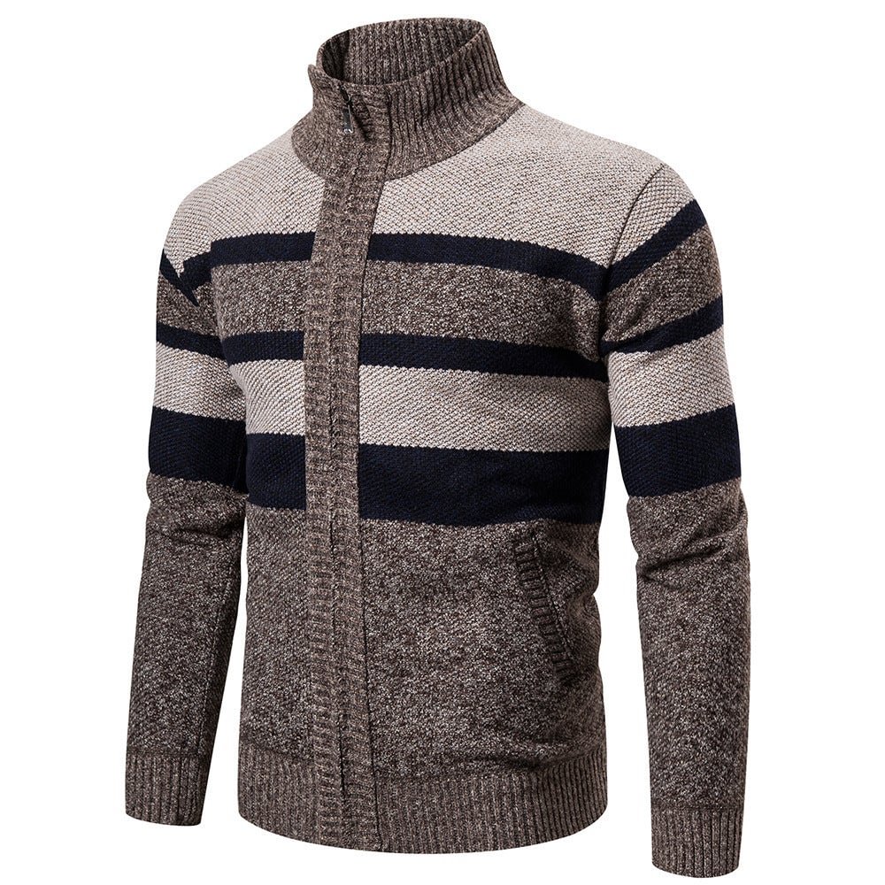 Men's Striped Long Sleeve Sweater
