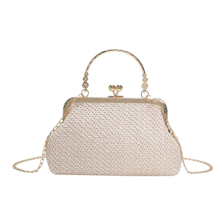 Chain Women Evening Bag Weaving Ladies Clutch Purse Exquisite for Wedding Party-Annaletters