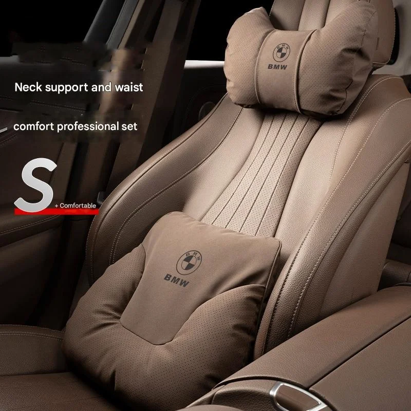 🔥Hot sale🔥Car high-end 6D ergonomic design lumbar headrest set