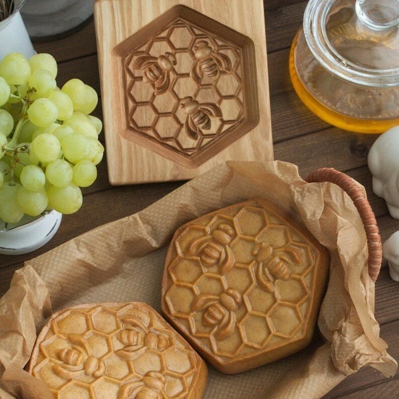 🍪Mother's Day Special Discounts -Premium Hand Carved Wooden Embossing Mold For DIY Cookies