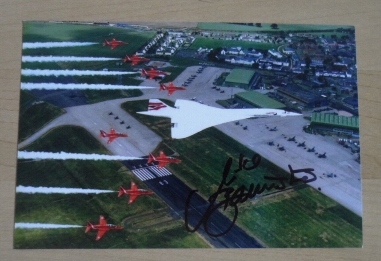 Mike Bannister Signed 6x4 Photo Poster painting Chief Concorde Pilot Autograph Memorabilia + COA